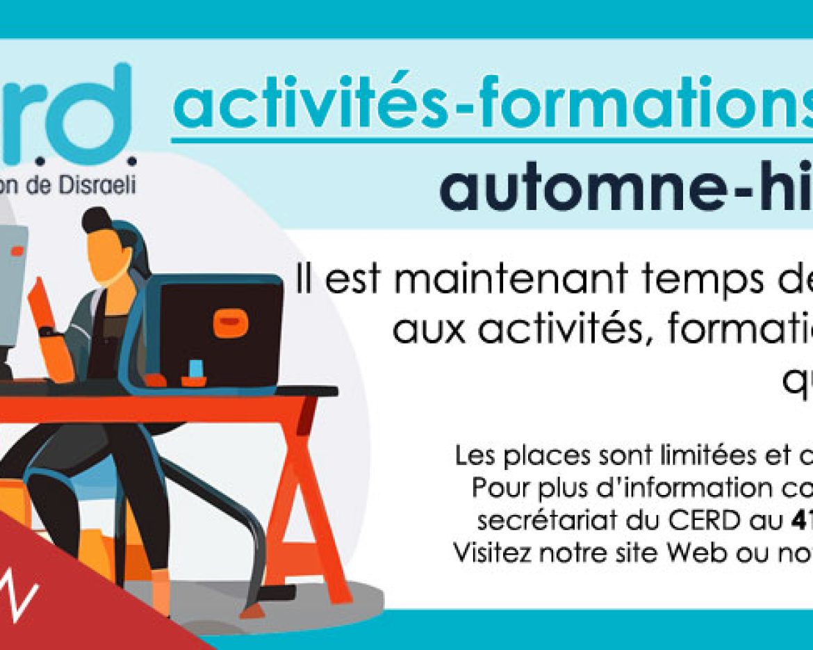 activités -formations-ateliers automne-hiver 2024