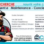 Recherché - Concierge temps partiel
