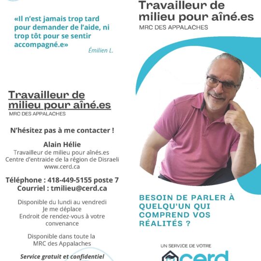 Consultez le dépliant - Travailleur de milieu