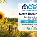 Notre horaire d’été